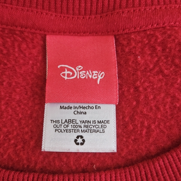 Disney Red Mickey Mouse Winter Sweatershirt - Picture 4 of 5